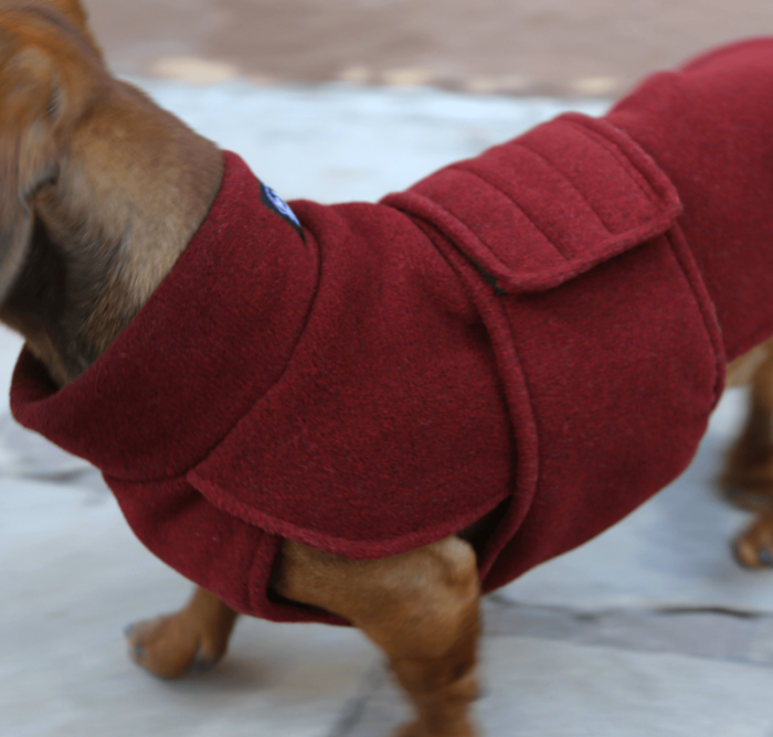 Brick Red Fleece Wrap - Image 4