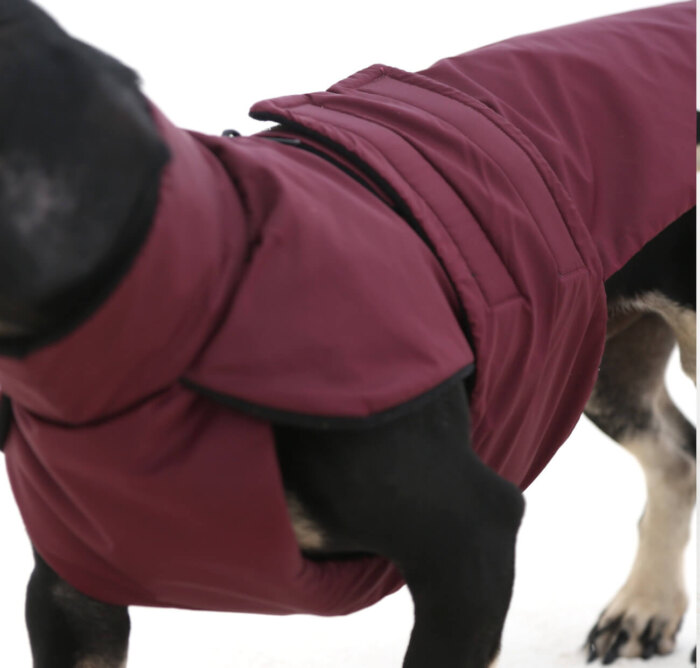 Dark Red Anorak with Black Fleece Lining - Image 5