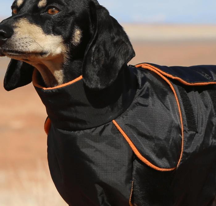 Black Anorak with Orange Fleece - Image 2