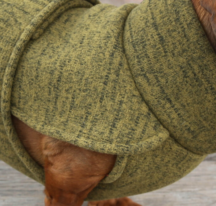 Green Sweater Fleece Wrap - Image 6