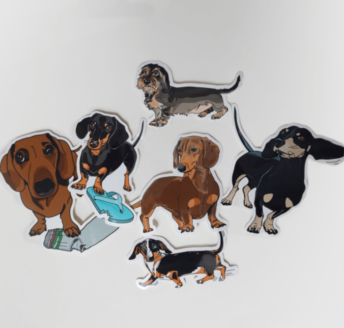 Brown/Red: Foxy Doxie - Sticker - Image 3