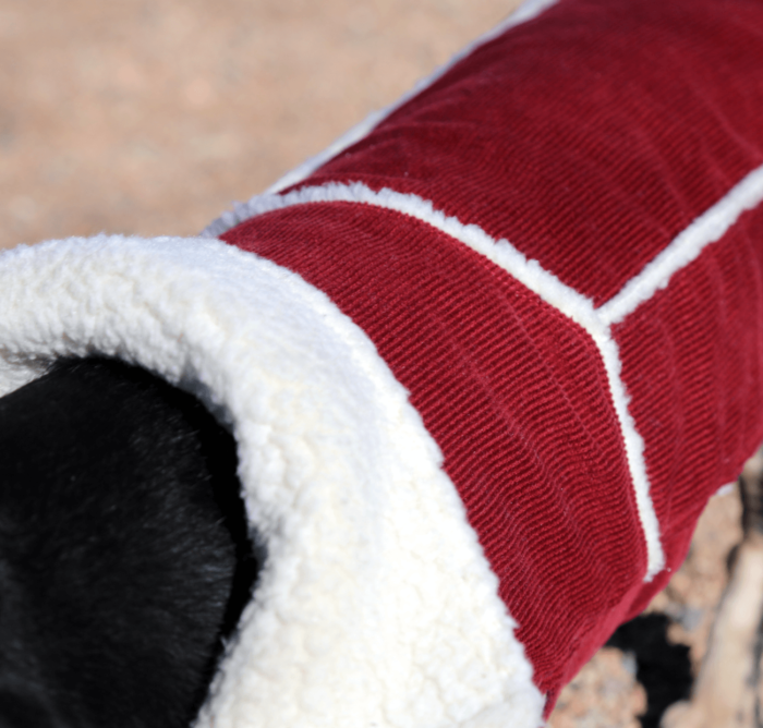 Red Corduroy Jacket with Sherpa Fleece - Image 6