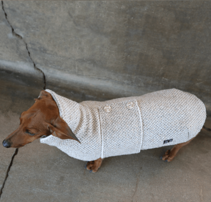 Weenie Warmer Wool Coat for dachshunds