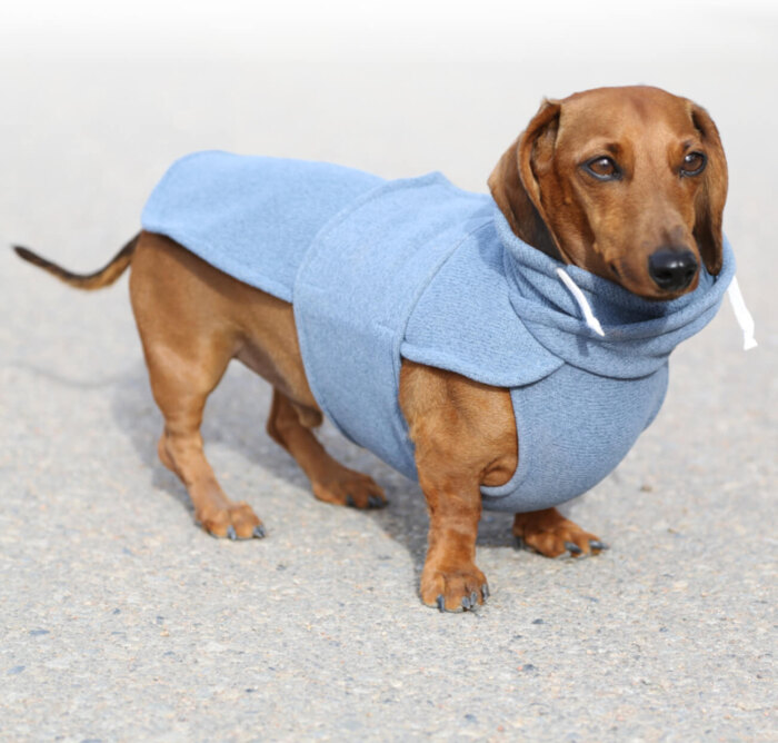 Blue Sweater Fleece Wrap Lightweight