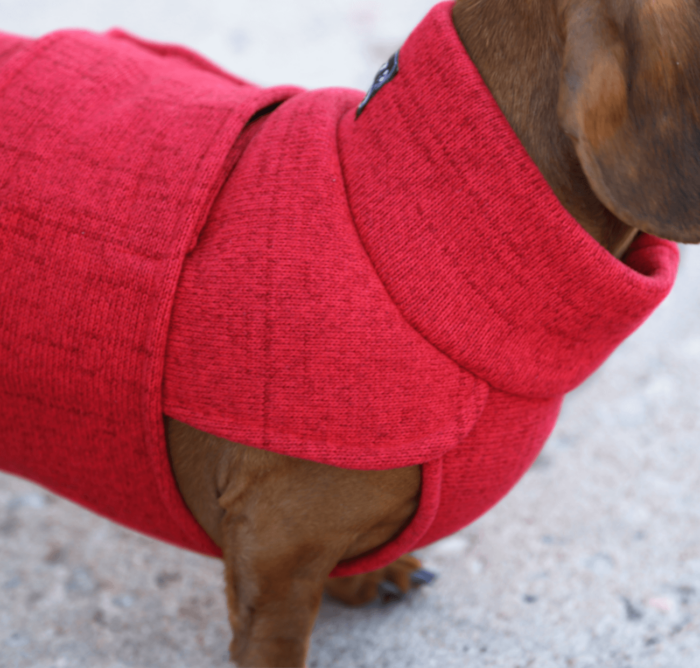 Red Sweater Fleece Wrap - Image 3