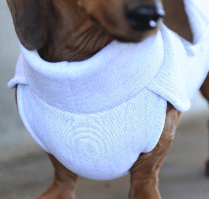 White Sweater Fleece Wrap - Image 3