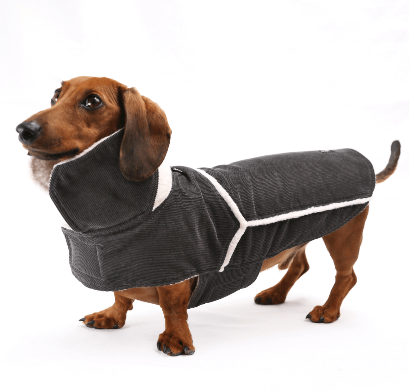 Sherpa Trucker Jacket Orage Grey - Image 2