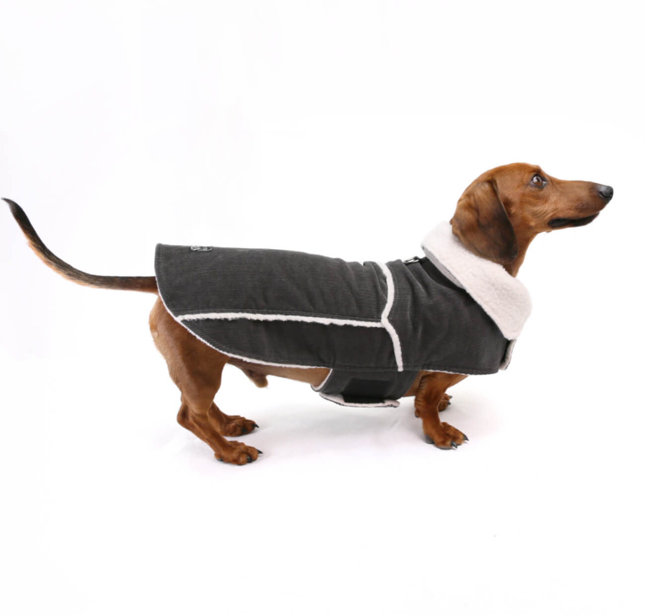 Sherpa Trucker Jacket Orage Grey - Image 3